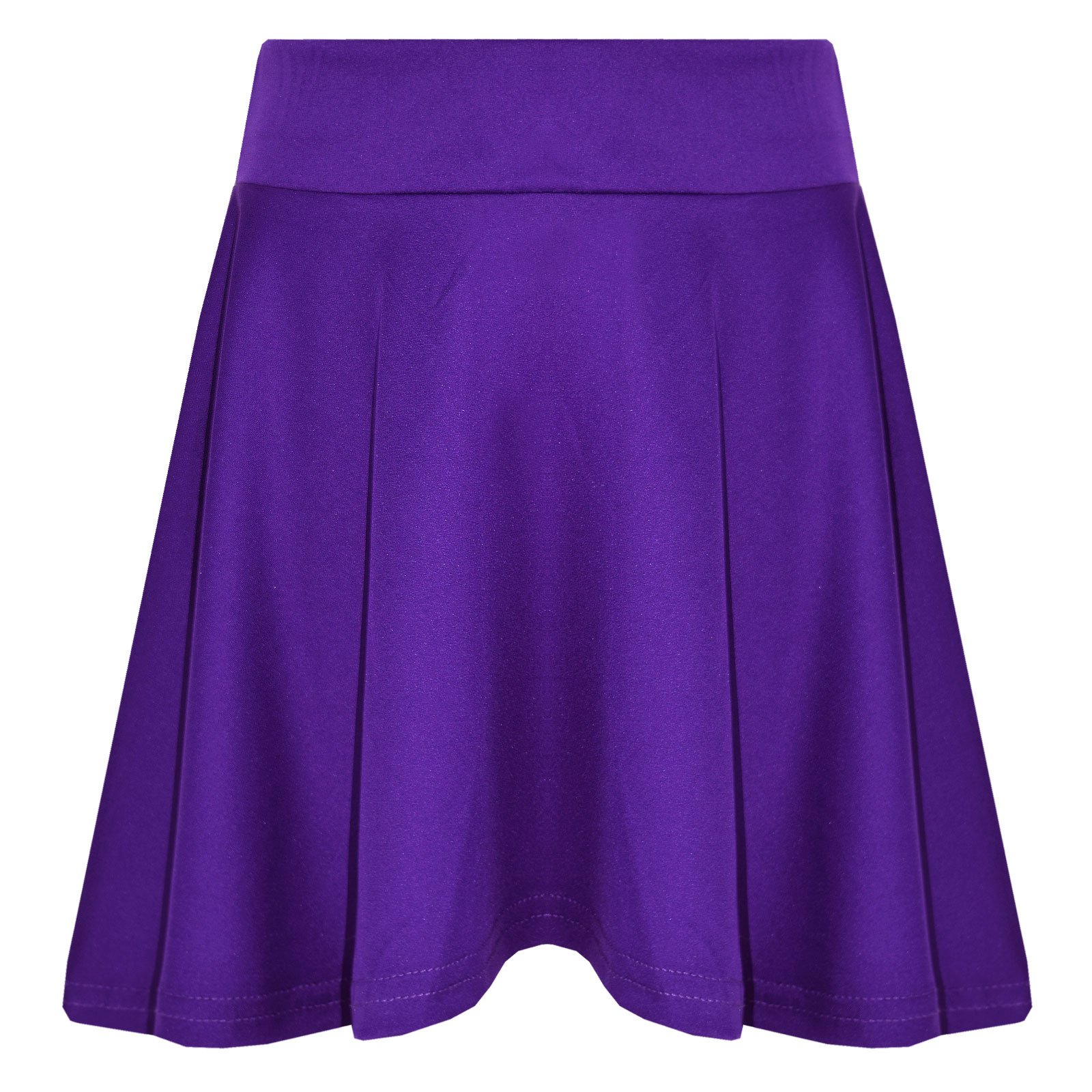 A2Z 4 Kids Girls Plain Skater Skirt for School Trendy Soft Feel Comfortable Summer Fashion Outfit Clothing Age 2-13 Years