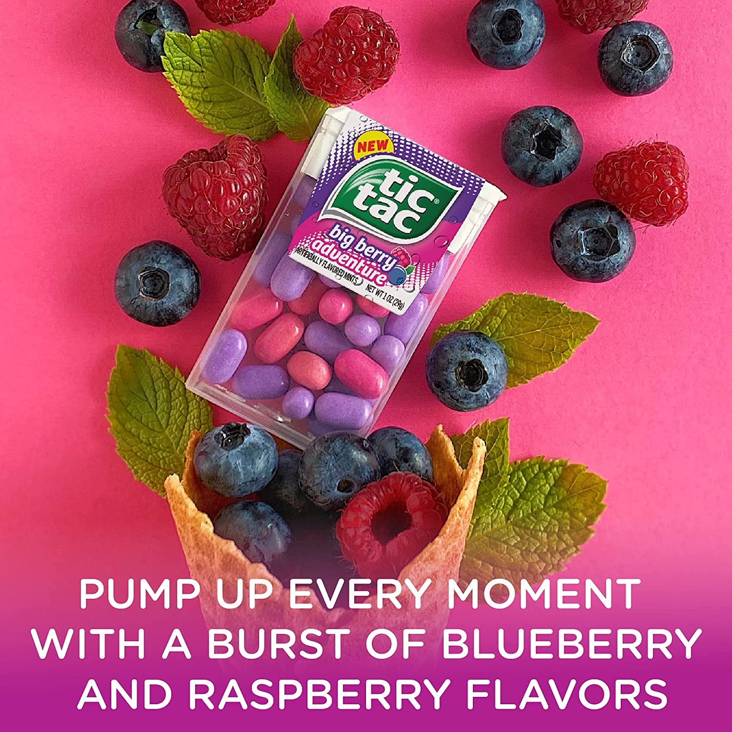 Buy Tic Tac Fresh Breath Mints, Big Berry Adventure, Bulk Hard Candy Mints, 1 oz Singles, 12