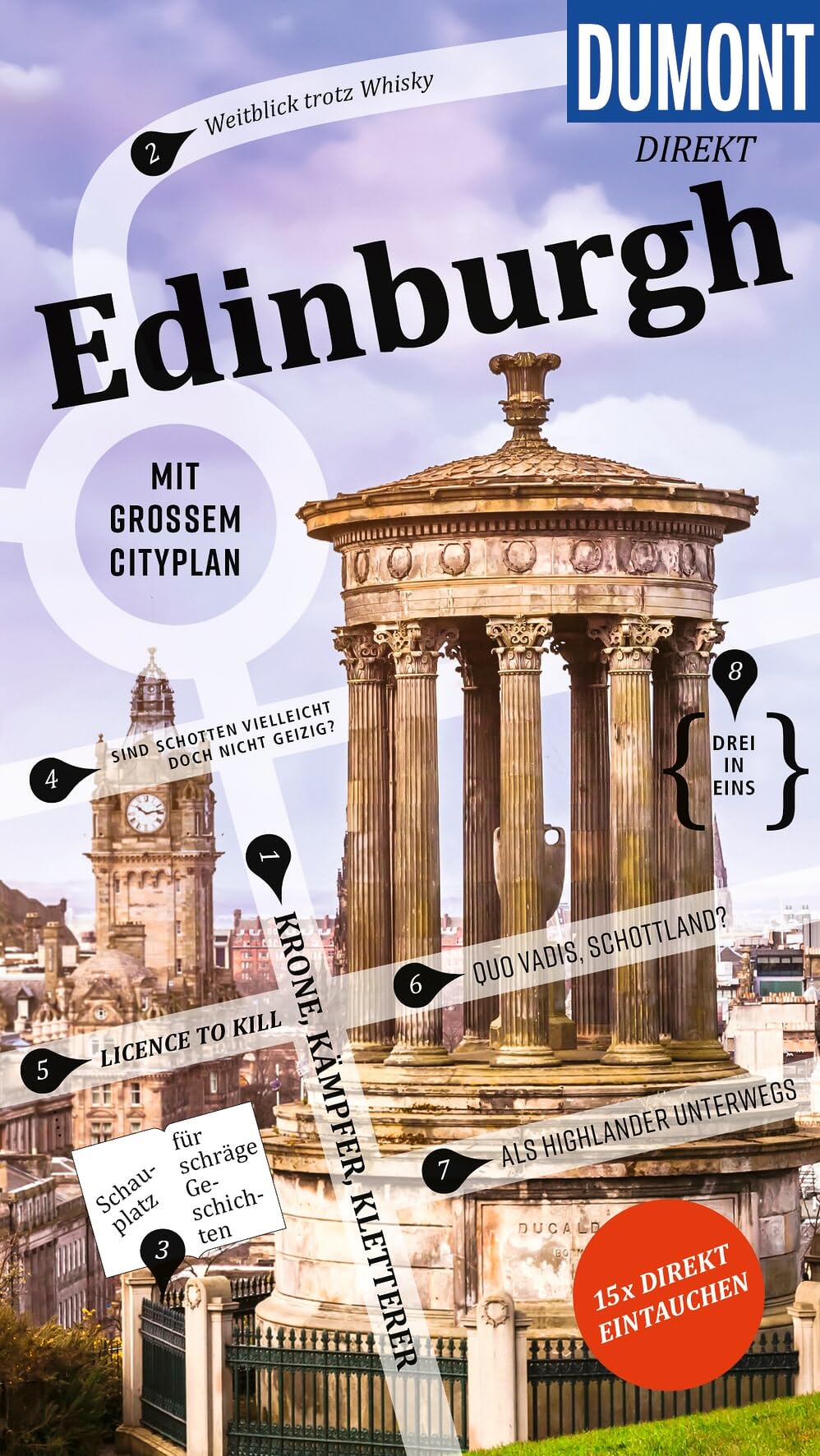 DUMONT direkt Reiseführer Edinburgh: Mit großem Cityplan