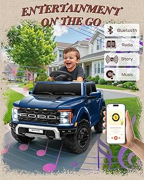 子供用電動カー FORD F-150 Amazon.com: First Ride On 12V Electric Car for Kids