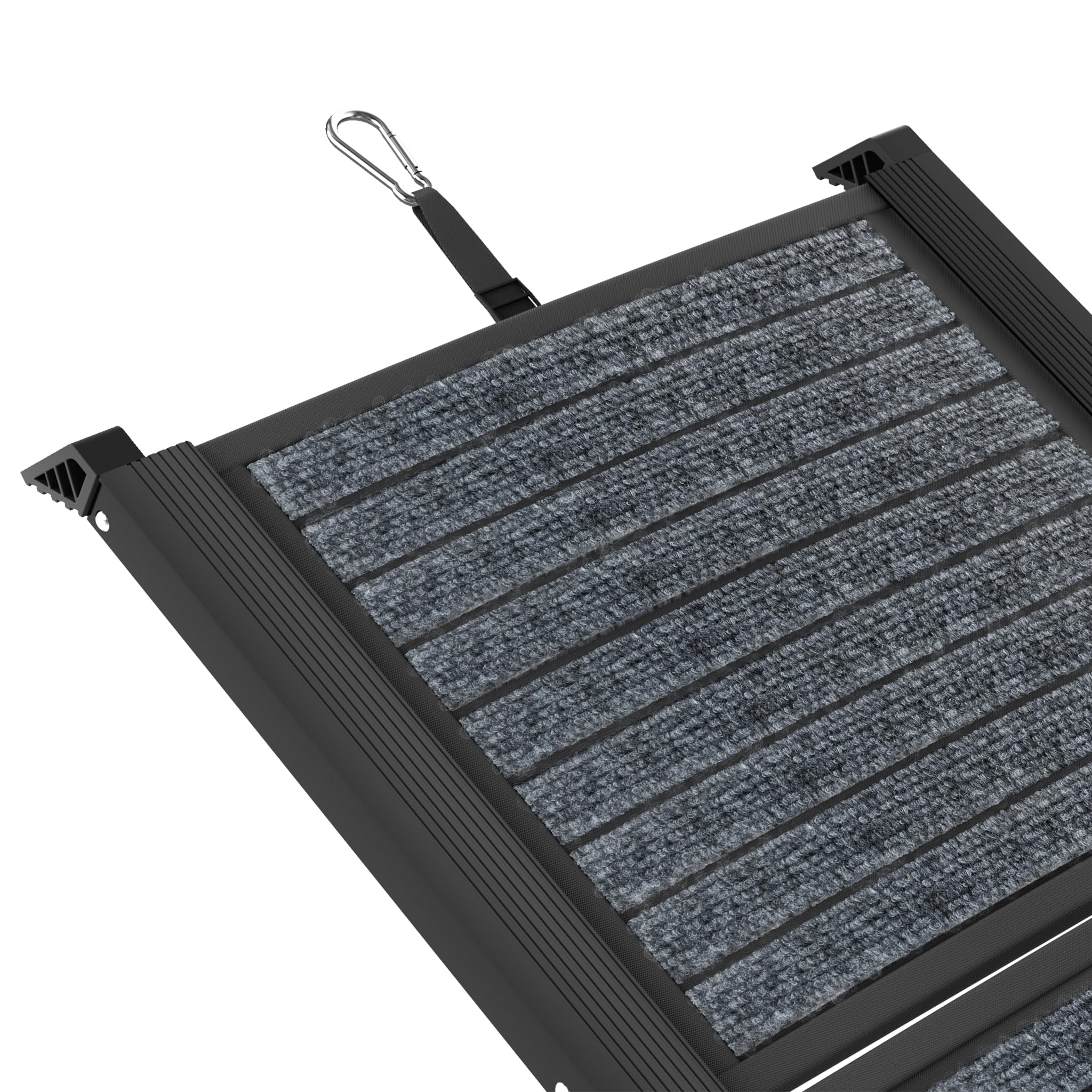 Froadp Rampa plegable para perros de aluminio, 157 x 43 cm, para coche, SUV, camión y caravana, antideslizante, alta capacidad de carga hasta 110 kg, rampa para coche para perros, color negro