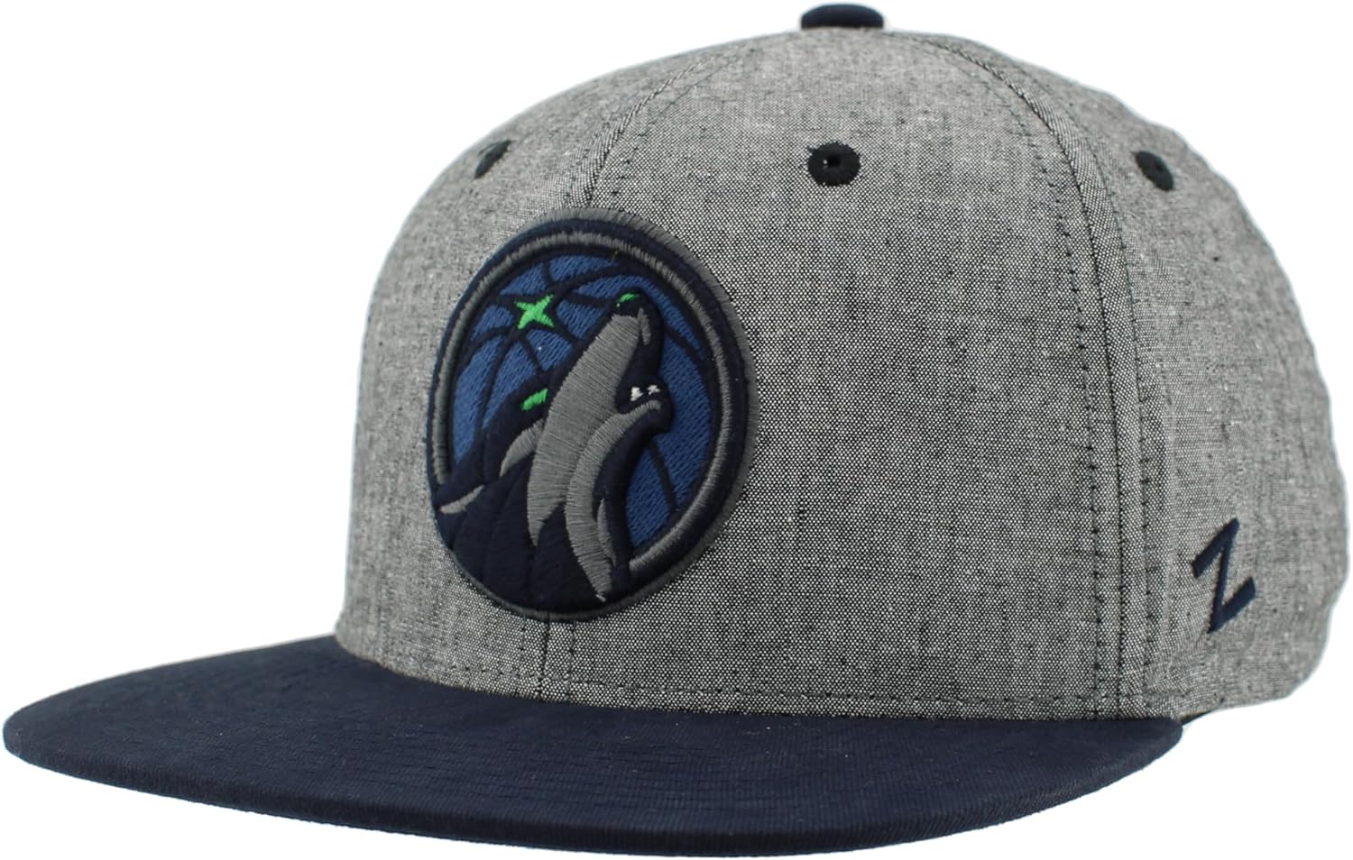 ZHATS NBA Unisex-Adult NBA Officially Licensed Adjustable Snapback Hat Heather Black