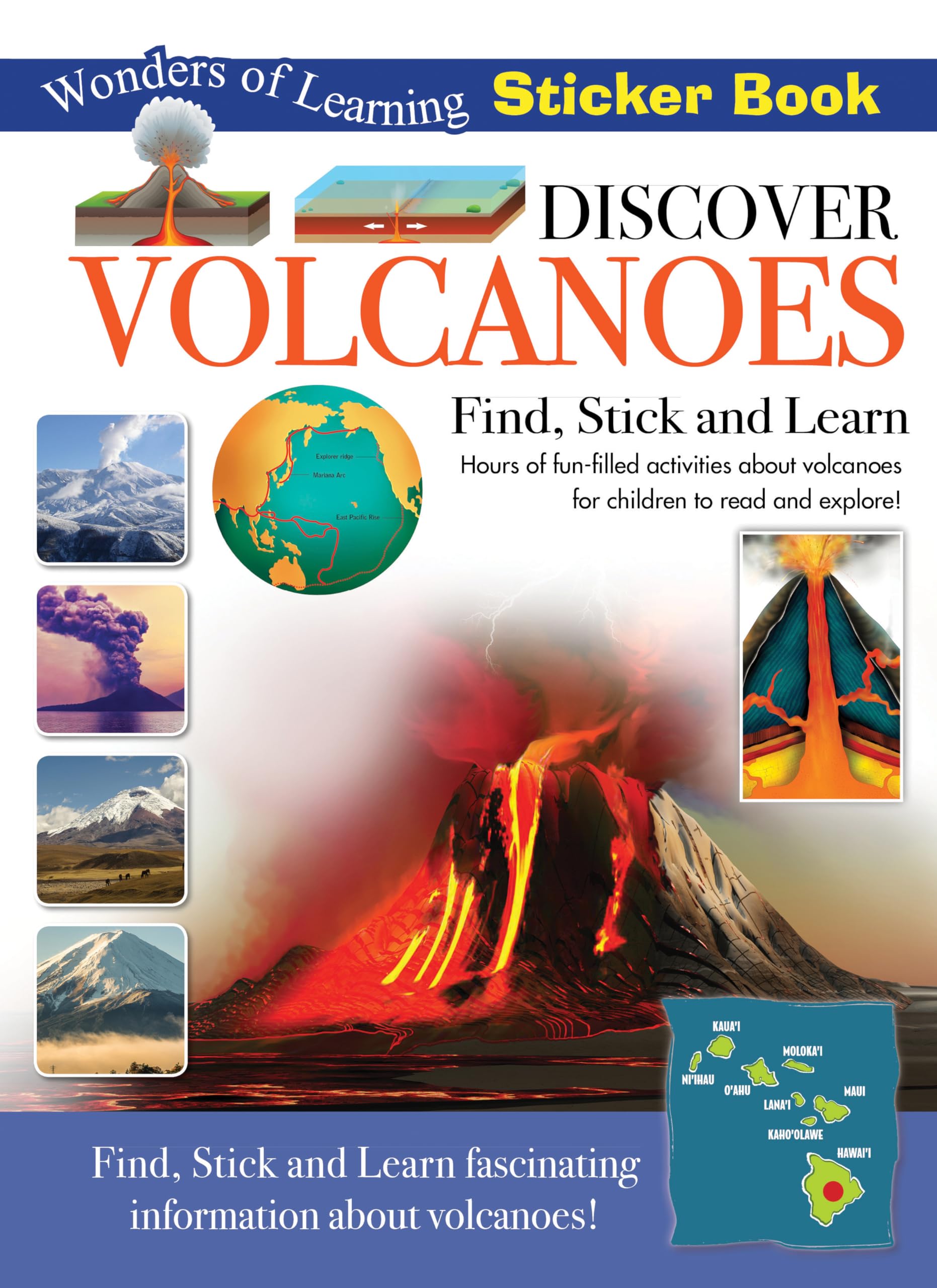Discover Volcanoes: Sticker Book (Wonders of Learning Sticker Book)