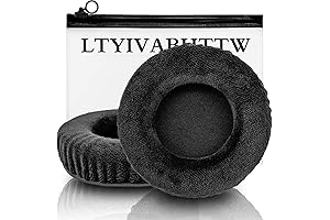 Replacement Ear Pads Compatible with AD1000X and Other Headphones (Velvet Black)