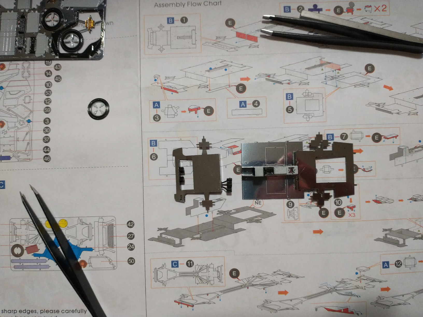 3d Metal Mechanical Model Metal Earth DeLorean DMC 3D Steel Model - Foto 4