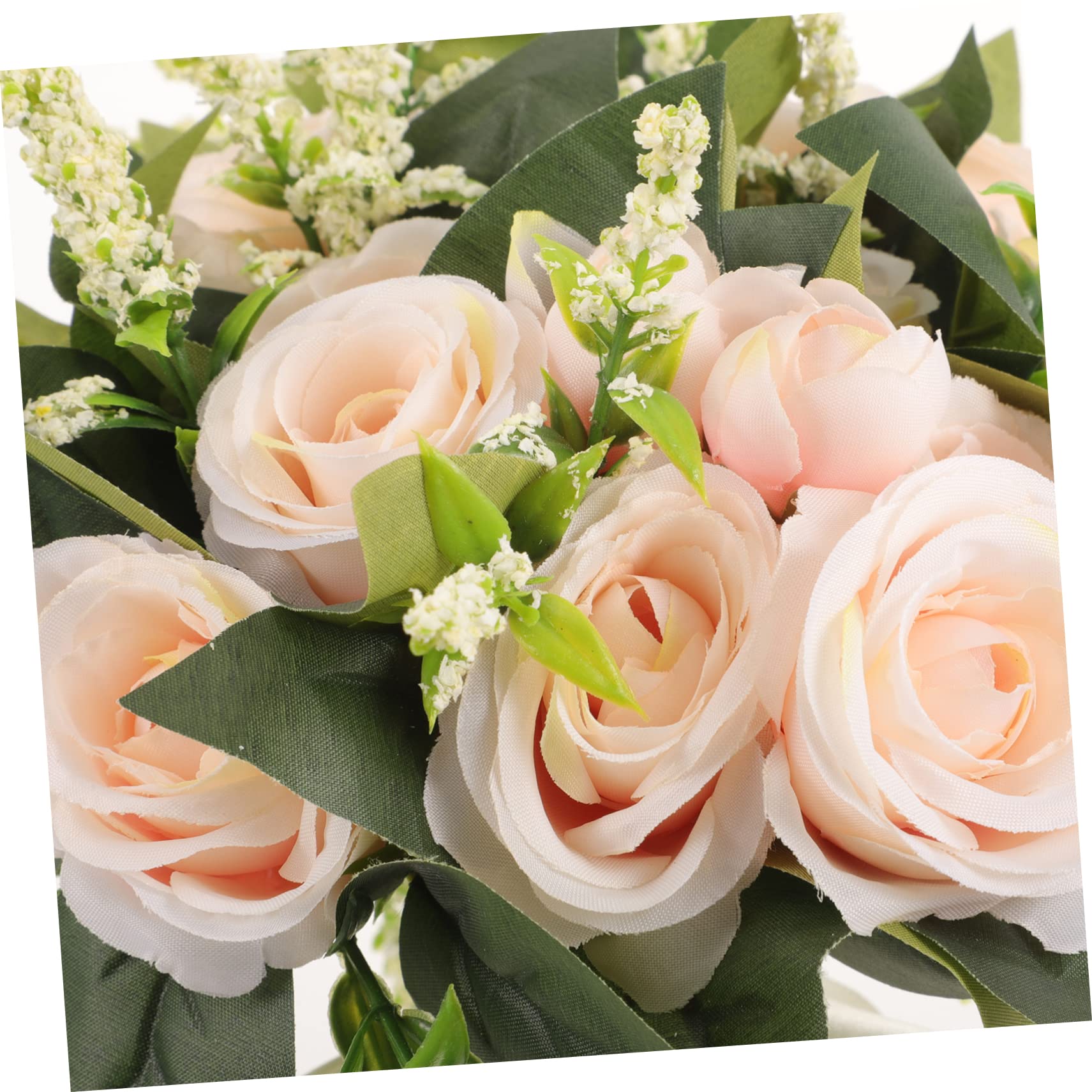 Abaodam 2 Pz Centrotavola Matrimonio Floreale Lancio Del Mazzo Damigella D'onore Che Tiene Il Mazzo Centrotavola Bouquet Di Fiori Arredamento Esterno Sposa Rosa Vaso Fiore Di Seta
