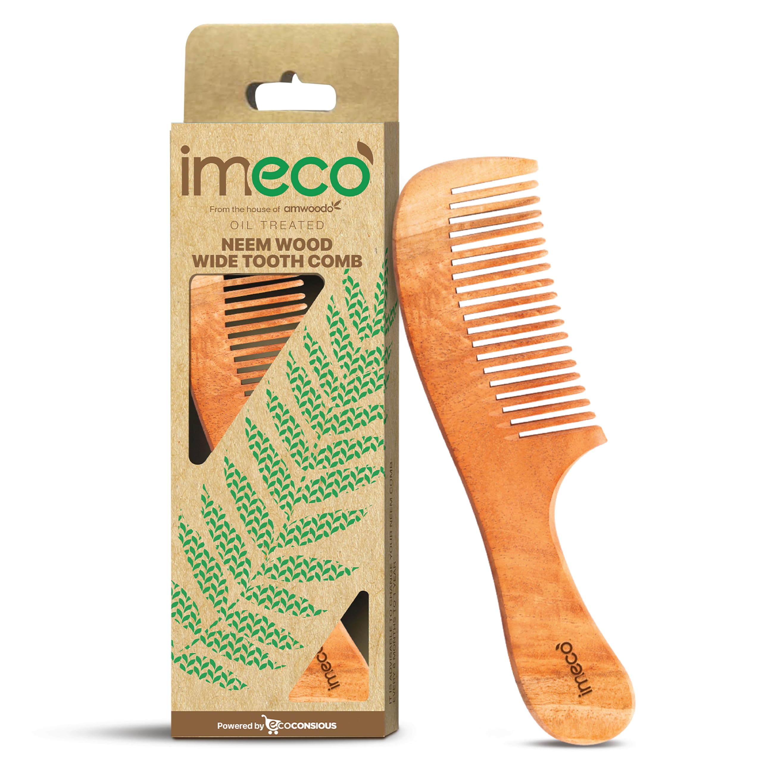 IMECO Bamboo Paddle Brush - Detangle & Massage Hair -14
