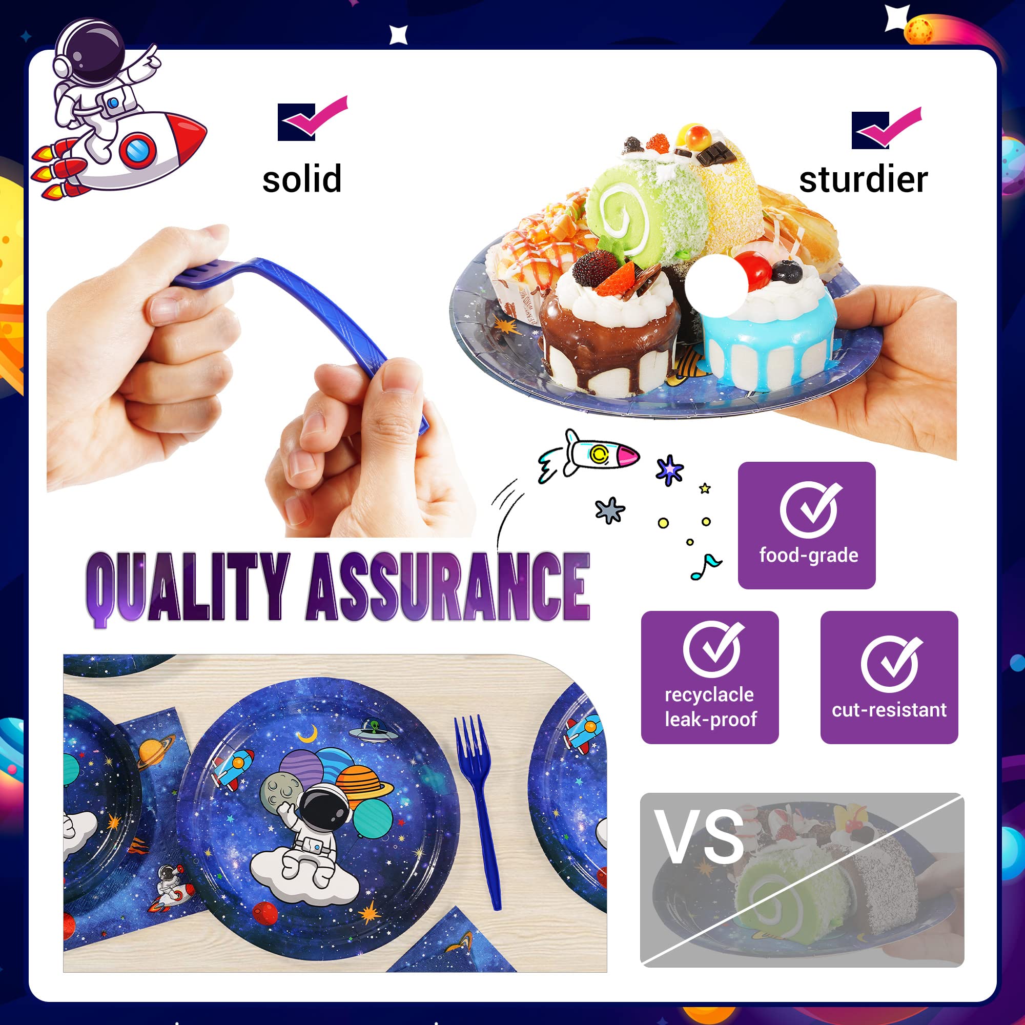 Snapklik.com : SCIONE 96 Pcs Space Theme Birthday Party Decorations ...