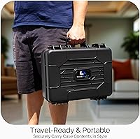 Vista 2 de CASEMATIX Portable Printer Carry Case Compatible with HP Officejet 250 Wireless Mobile Printer, Ink Cartridges and Power Cable