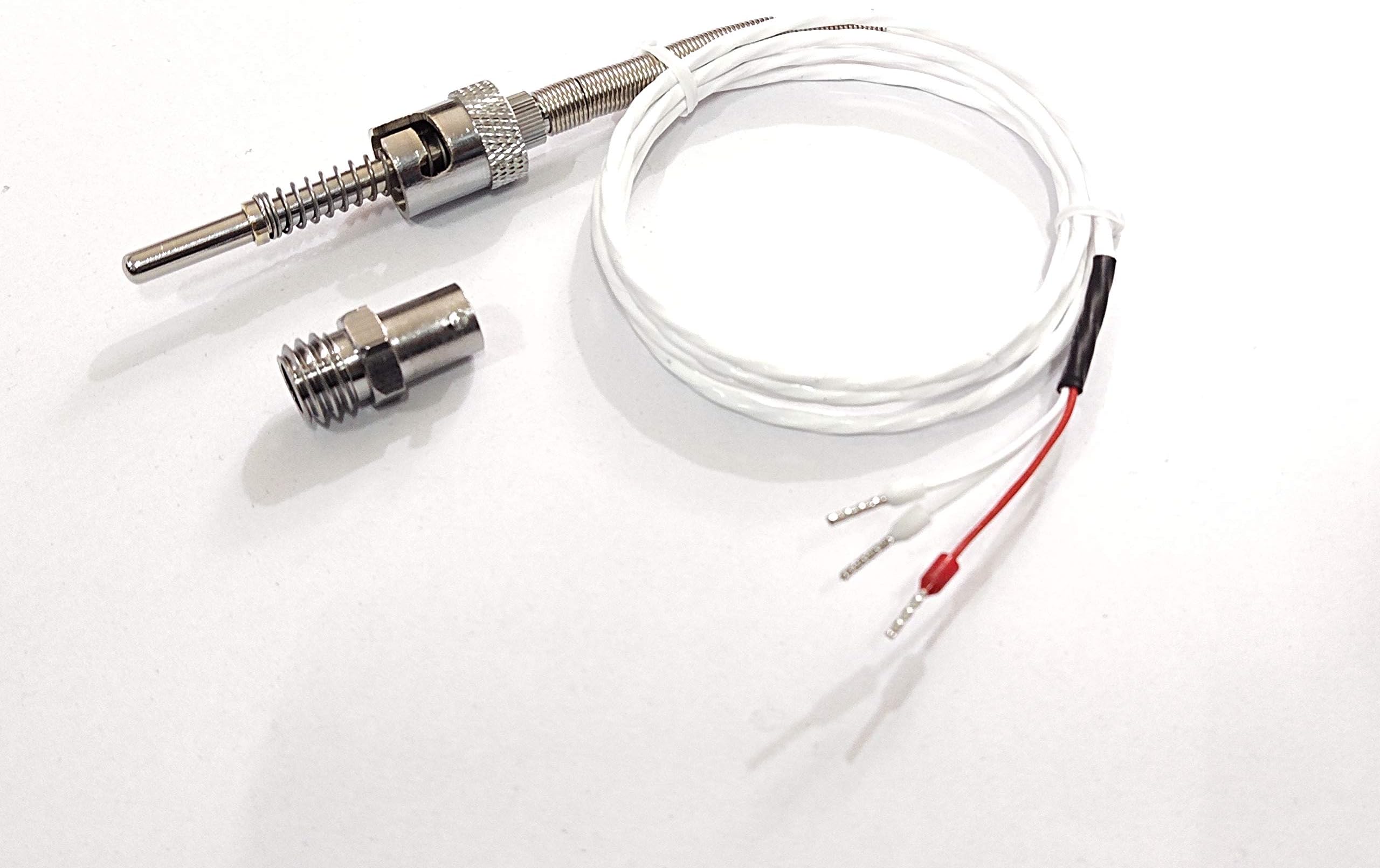 BRAND PREMIUM QUALITY PT100 (RTD) BAYONET TEMPERATURE SENSOR (-50 TO 400 C) WITH 2 MTR TEFLON/TEFLON 3 WIRE