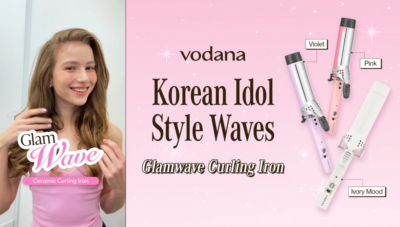 Amazon.com: vodana GlamWave Ceramic Hair Curler 1.4 inch - Shiny