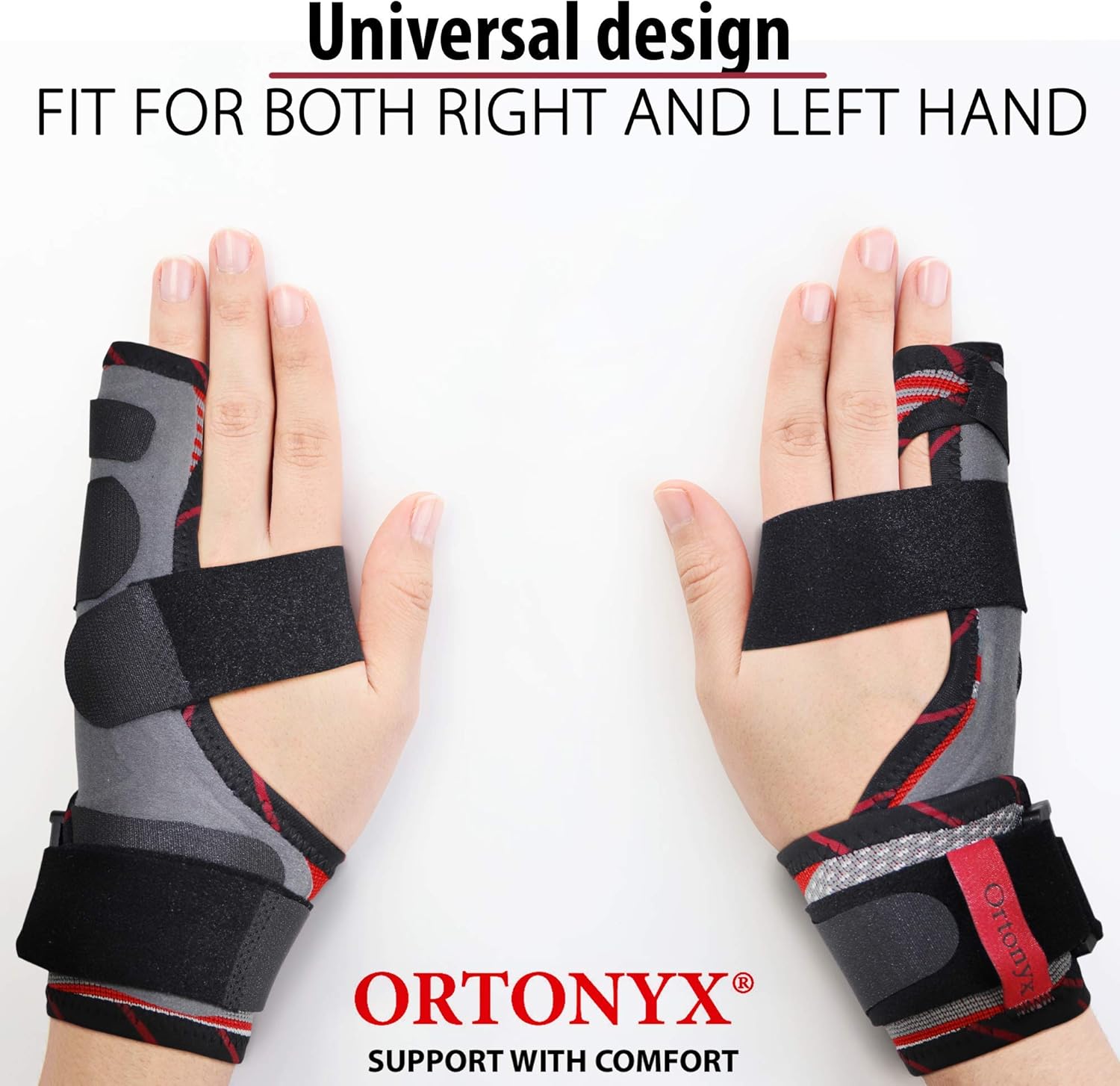 ORTONYX Boxer Fracture Splint 4th or 5th Finger Immobilizer Broken Fingers Support Metacarpal Brace / ACKB434 : Health & Household