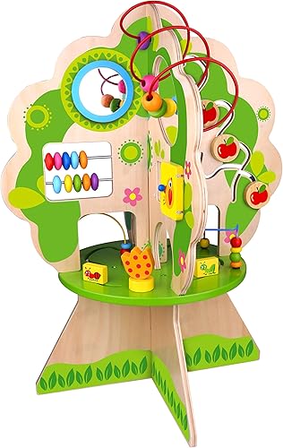 Fat Brain Toys Forest Friends Discovery Tree - Centro de actividades de aprendizaje temprano, 2+