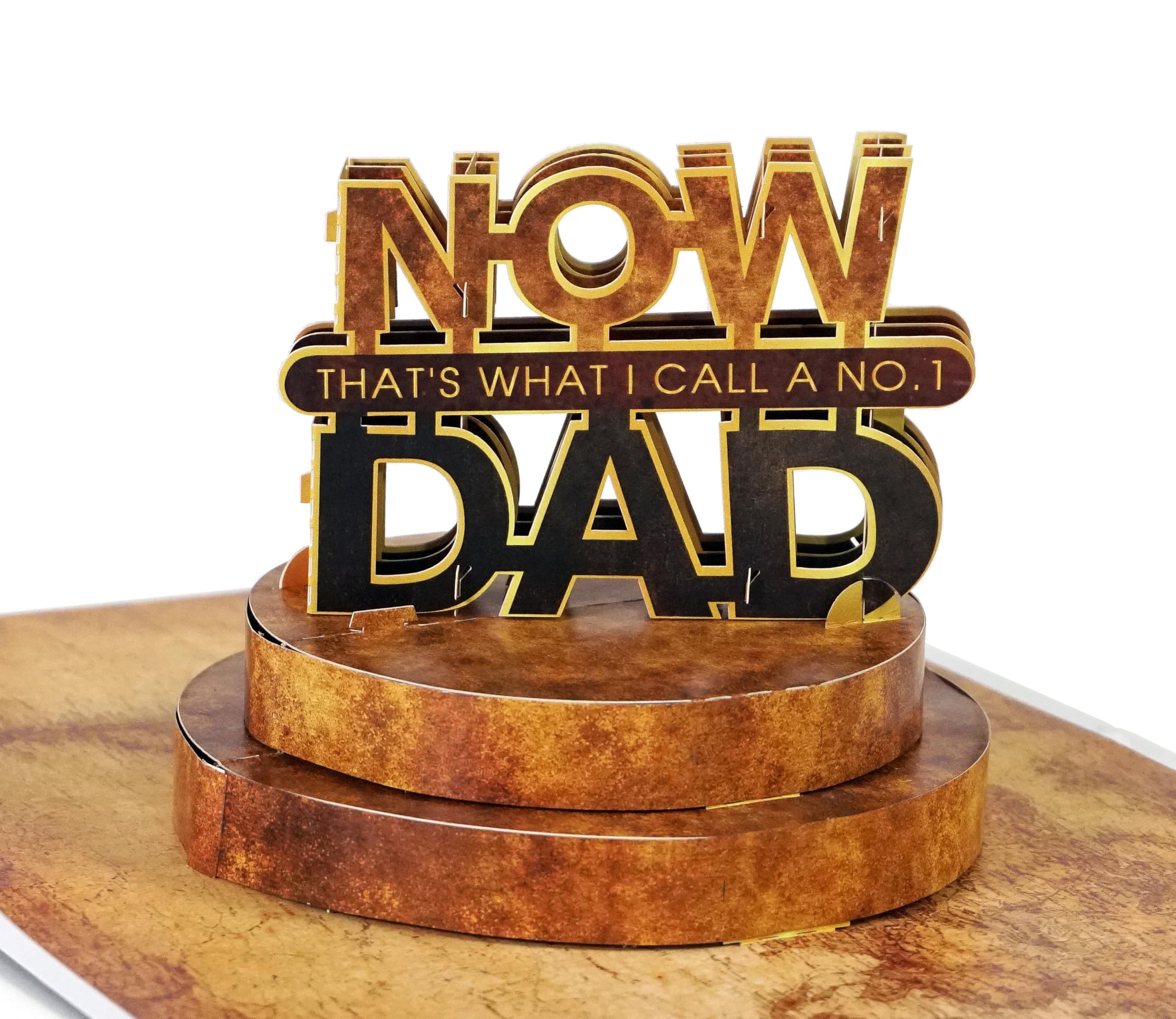 CUTPOPUP No.1 Dad Happy Fathers Day Cards, Birthday Cards for Men, Husband Birthday Card, Dad Birthday Cards, 3D Gifts Card for Him Husband Brother Son (No.1) US8-SD282UK — image 1