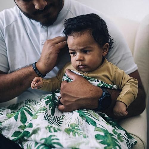 Miniatura 7 de Little Unicorn - Manta de muselina de algodón  Individual  100% algodón  Súper suave  Recién nacidos y bebés  47 x 47 pulgadas  Unisex (Adobe