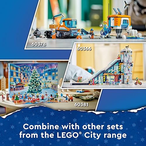 Miniatura 6 de LEGO Calendario de Adviento 60381 de la ciudad 2023, juego de cuenta regresiva de Navidad, idea de regalo para la cuenta regresiva para la aventura