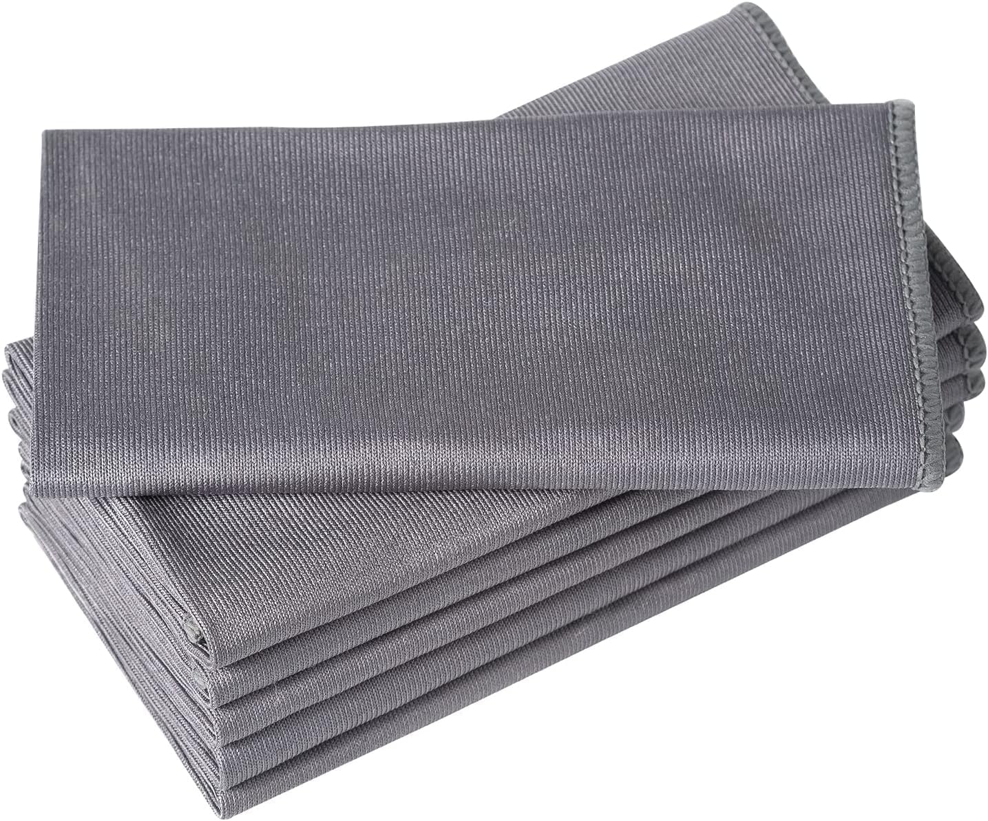 RIVAAN Microfiber Glass Cleaning Cloth – 2PCs | Streak-Free, Lint-Free Towels for Windows, Glasses, Stainless Steel | Reusable Cleaning Cloths for Home, Office, Restaurants (30 x 30 CM, Grey) RIVAAN Microfiber Glass Cleaning Cloth – 2PCs | Streak-Free, Lint-Free Towels for Windows, Glasses, Stainless Steel | Reusable Cleaning Cloths for Home, Office, Restaurants (30 x 30 CM, Grey)