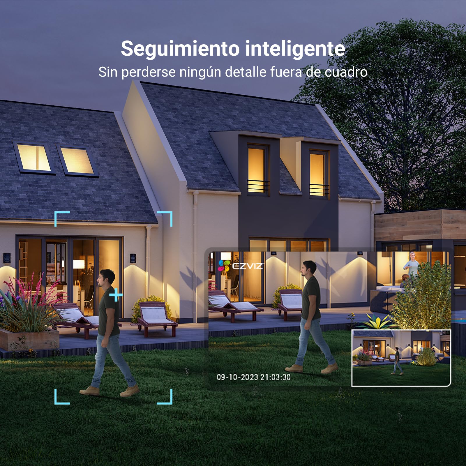 EZVIZ Lotes de CP5 Videoportero WiFi y C8C 3MP Camara de Vigilancia Exterior