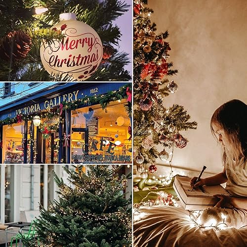 Miniatura 5 de Brightown - Serie de miniluces de Navidad Luces LED impermeables de pilas, para árbol de Navidad, decoración de fiesta para interiores y exteriores