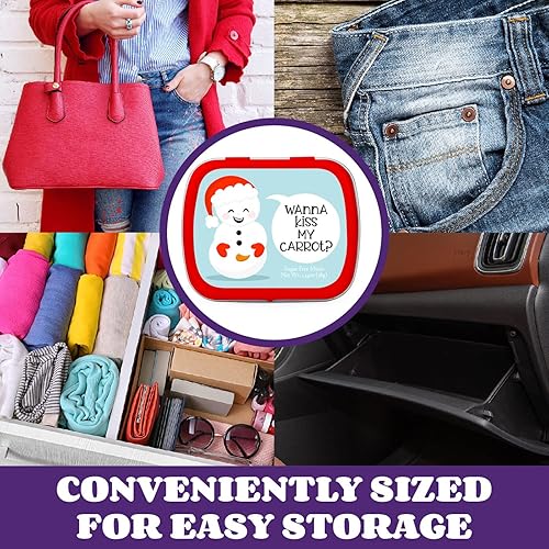 Miniatura 2 de Kiss My Carrot Snowman Candy Mints - Regalos de elefante blanco para adultos regalos de broma de Navidad para mujeres regalos traviesos para él y