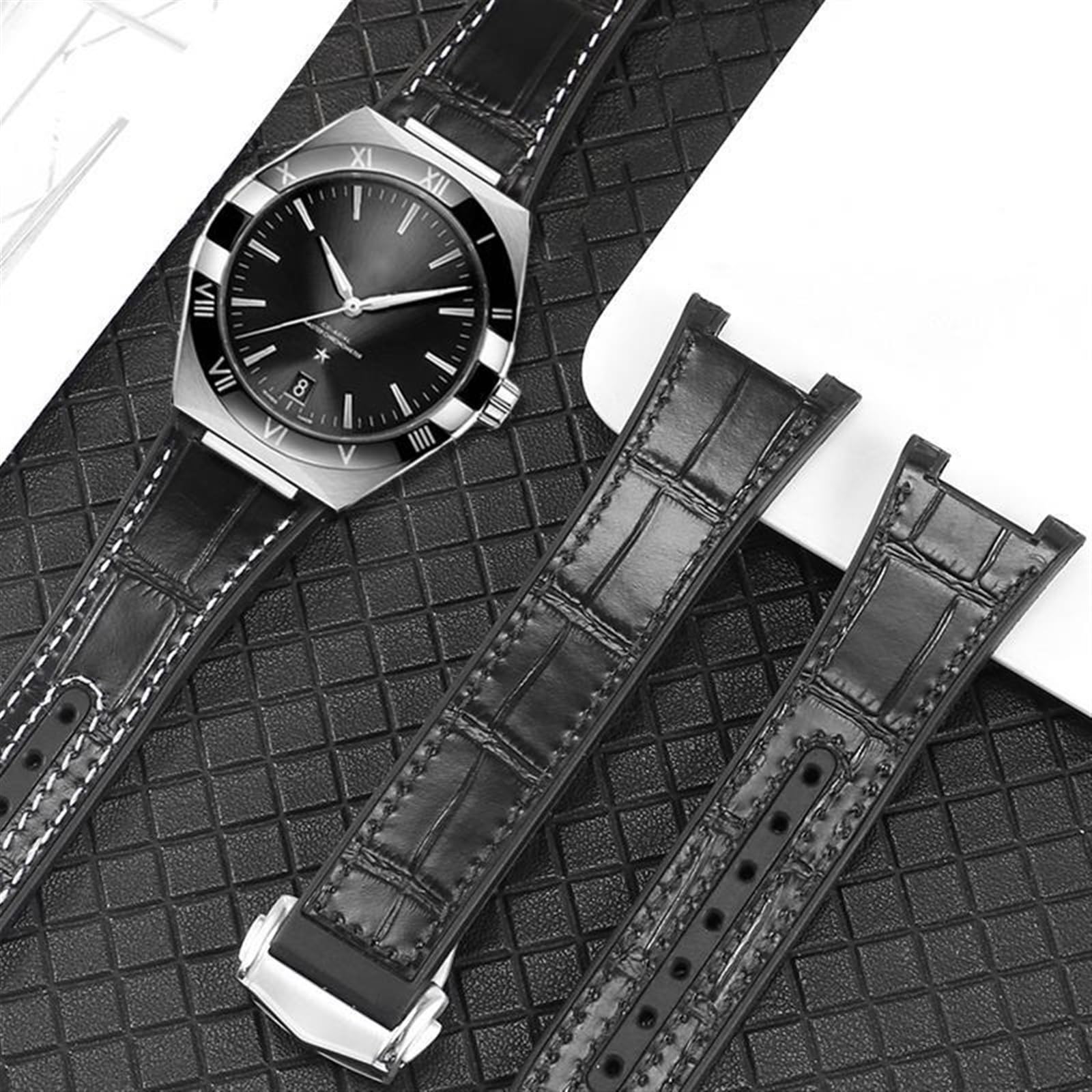 Sostituisce il cinturino Omega Constellation Double Eagle serie 131.133 Manhattan cinturino in pelle di vacchetta maschio cinturino osservatorio tacca 25-14mm