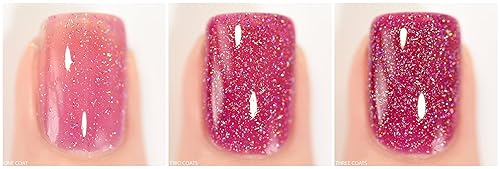 Miniatura 488 de ILNP Madison Ave Esmalte de uñas holográfico metálico rosa antiguo