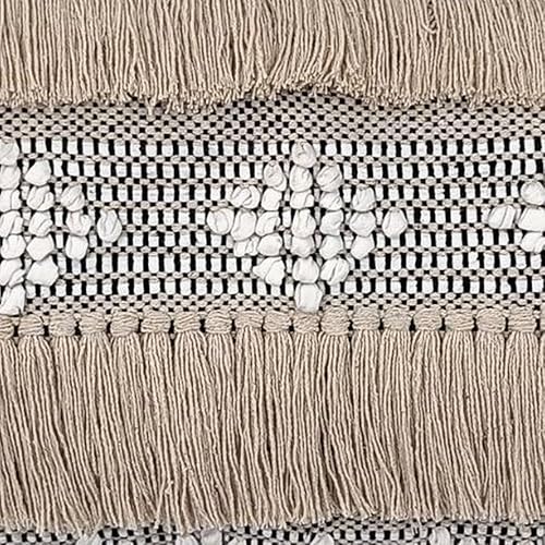 Miniatura 8 de Trade Star Funda de almohada lumbar moderna estilo bohemio copetudo, 100% algodón, para oficina, altamente duradera, de alta calidad, funda de