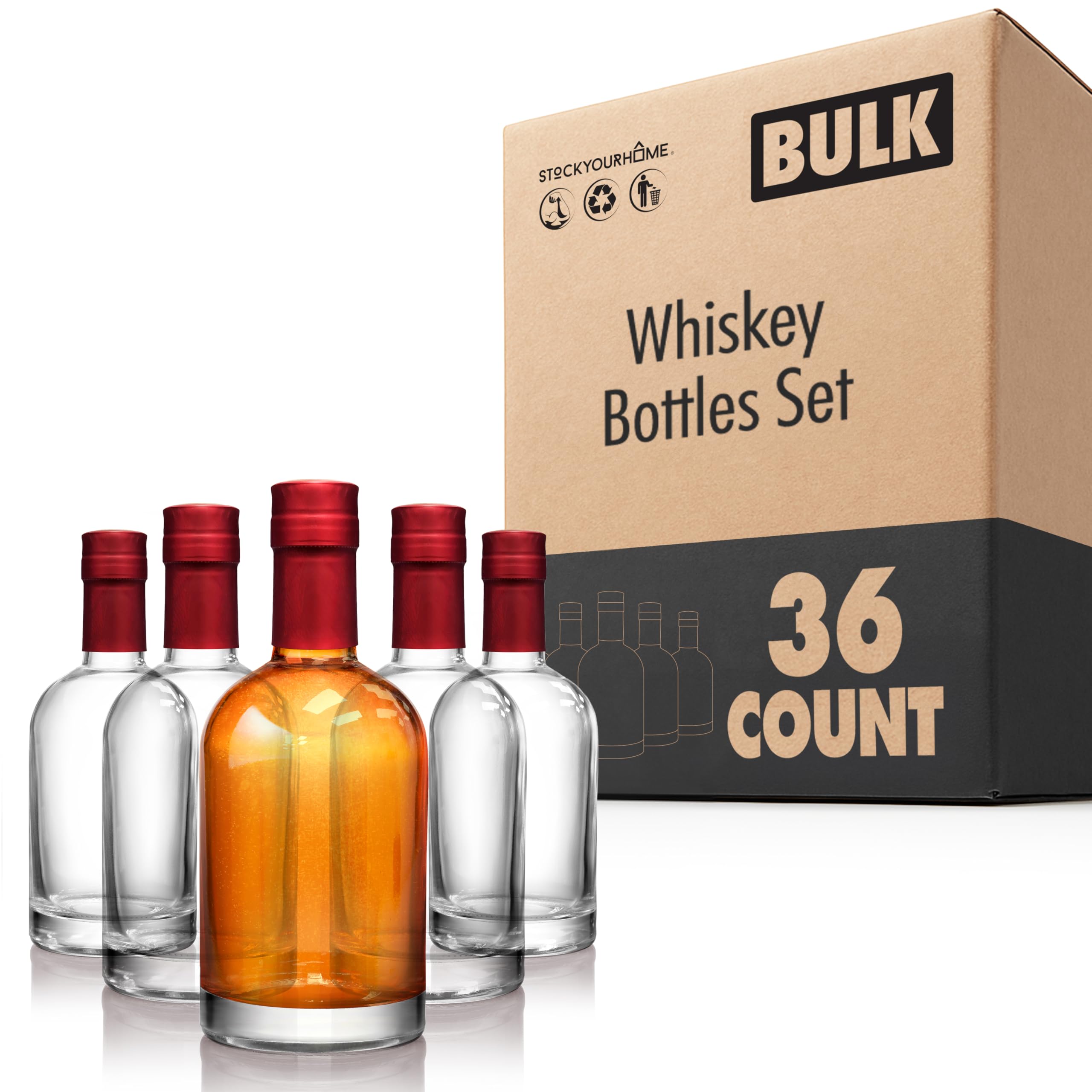 Stock Your Home 6 / 3"DIA x 7.5"H / Transparent Spirits