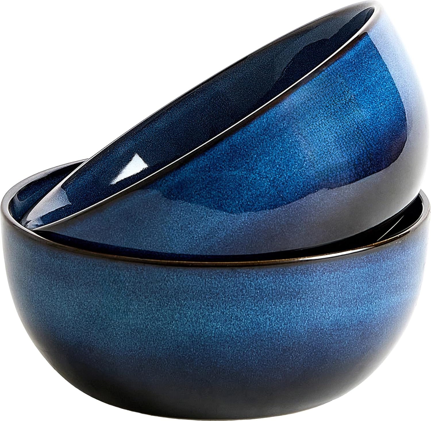 9 Inch Large Salad Bowls Set of 2, 83 Oz Porcelain Serving Bowl for Salad Soup Pasta Popcorn, Ceramic Decorative Bowls Fruit Bowl for Home Decor, Microwave,Oven,and Dishwasher Safe