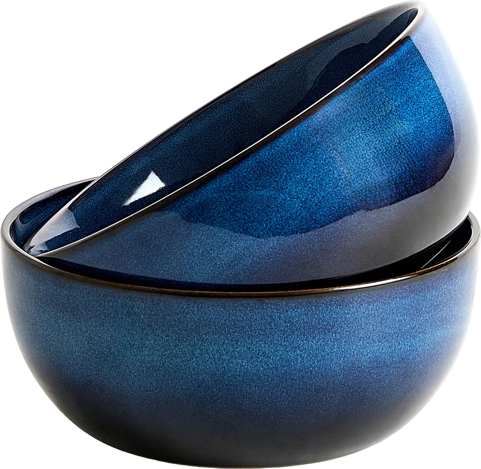 9 Inch Large Salad Bowls Set of 2, 83 Oz Porcelain Serving Bowl for Salad Soup Pasta Popcorn, Ceramic Decorative Bowls Fruit Bowl for Home Decor, Microwave,Oven,and Dishwasher Safe