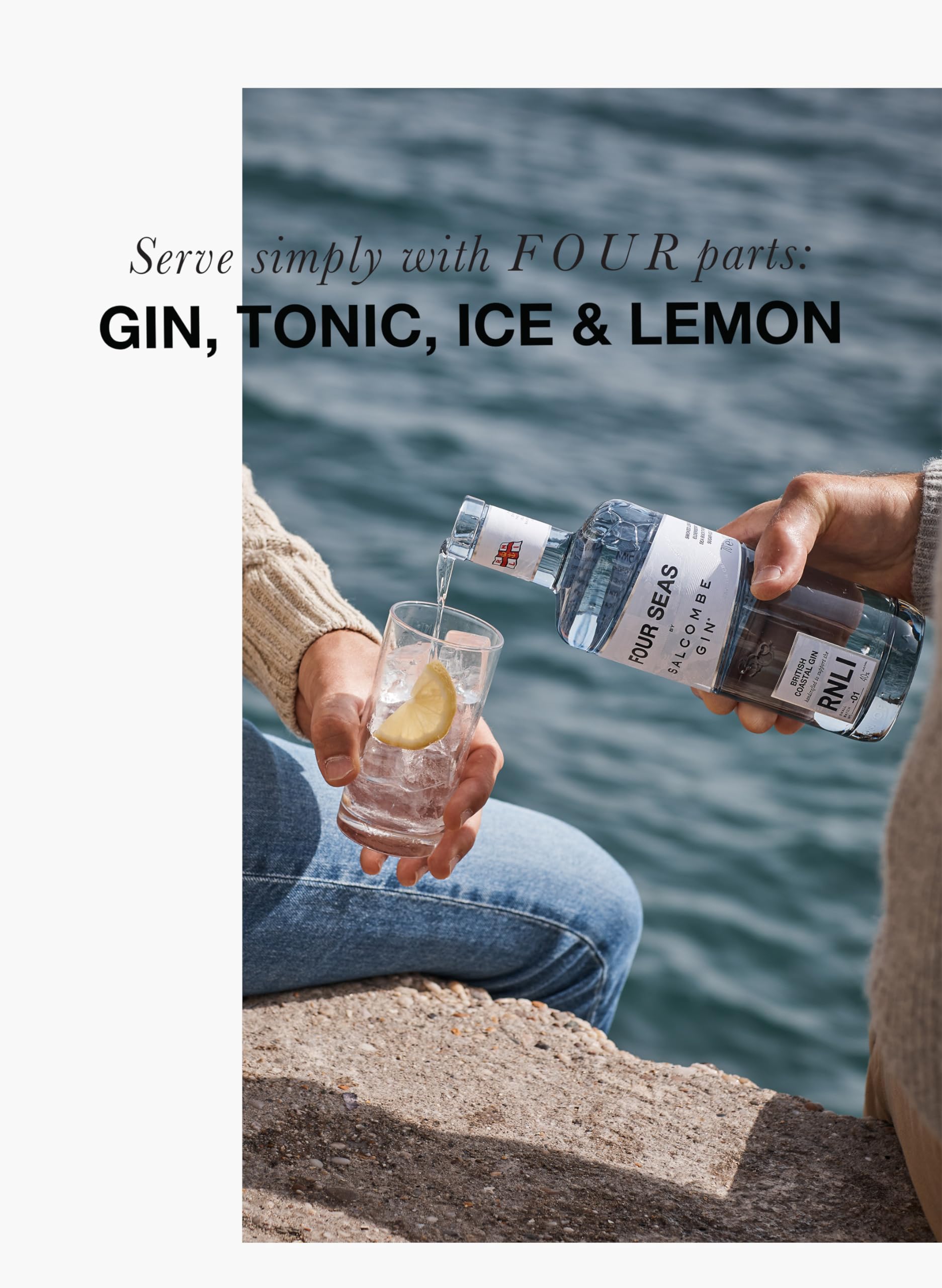Salcombe London Dry Gin „Four Seas“, Devon, England, 0,7 L, 40% Vol.