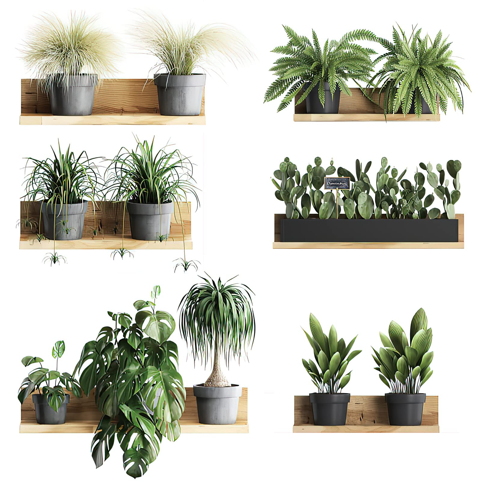 Pegatinas de pared 3D, calcomanías de pared extraíbles de PVC bonsái, decoración de pared creativa, pegatinas de pared para plantas, plantas en maceta, pegatinas de pared para decoración de pared