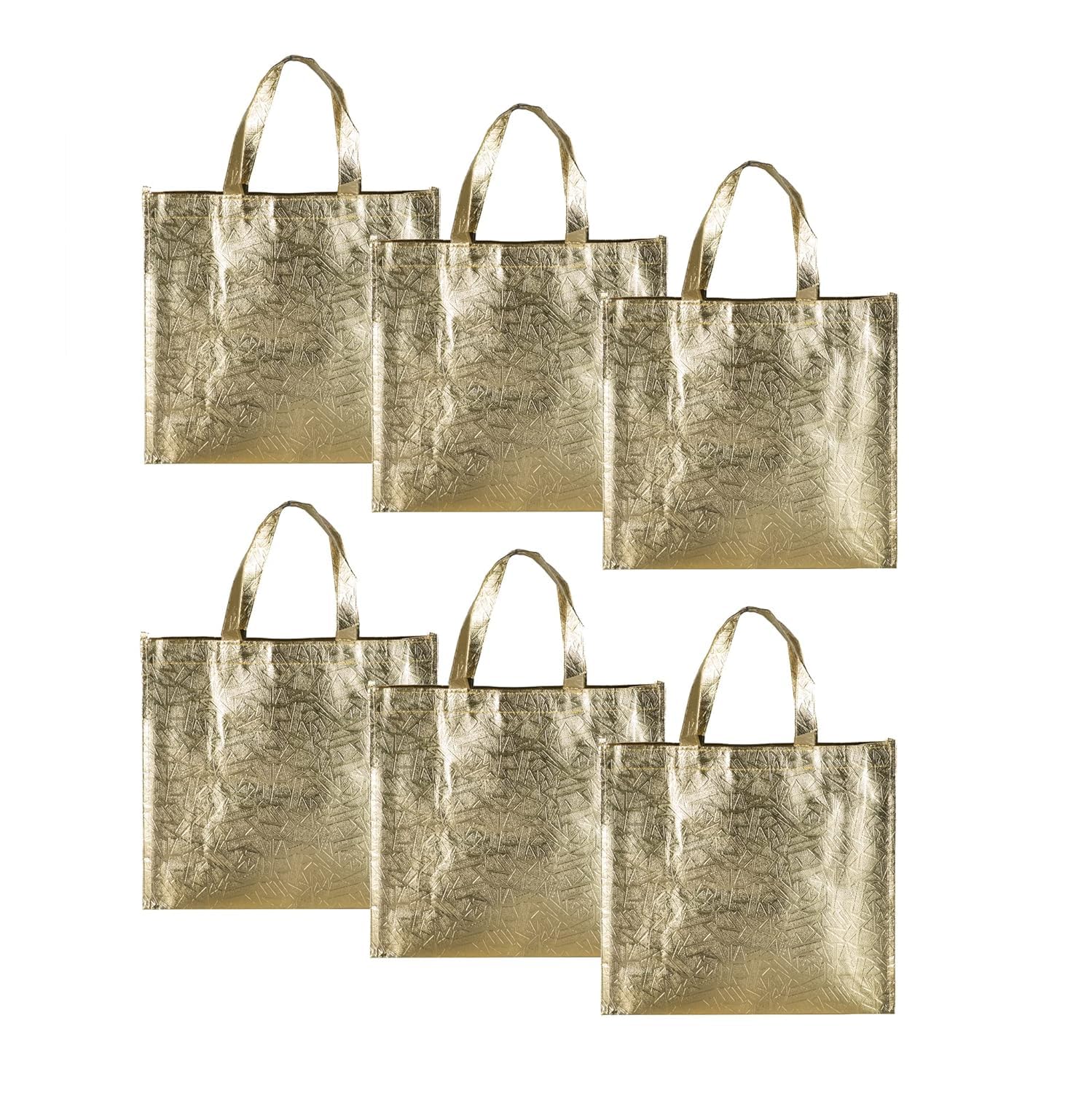 SATYAM KRAFT 6 Pcs Non Woven Fabric Bag Goodie Bags With Handle 45.5 x 40 cm Gift Paper bag, gift bag, gift for Birthday, Deepawali Gift, Festivals, Diwali,Seasons Greetings and other Events(Golden) (B0CR941HMW) Amazon Price History, Amazon Price Tracker
