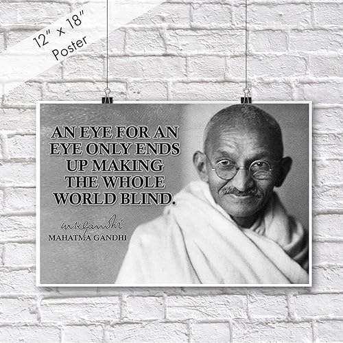 Miniatura 2 de Mahatma Gandhi - Póster motivacional con citas inspiradoras para el aula, arte de pared pionero, arte de pared, decoración de la India, imágenes de