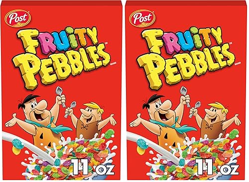 Vista 33 de Fruity PEBBLES Cereal de desayuno para niños, sin gluten, hecho con arroz inflado endulzado, 11 onzas