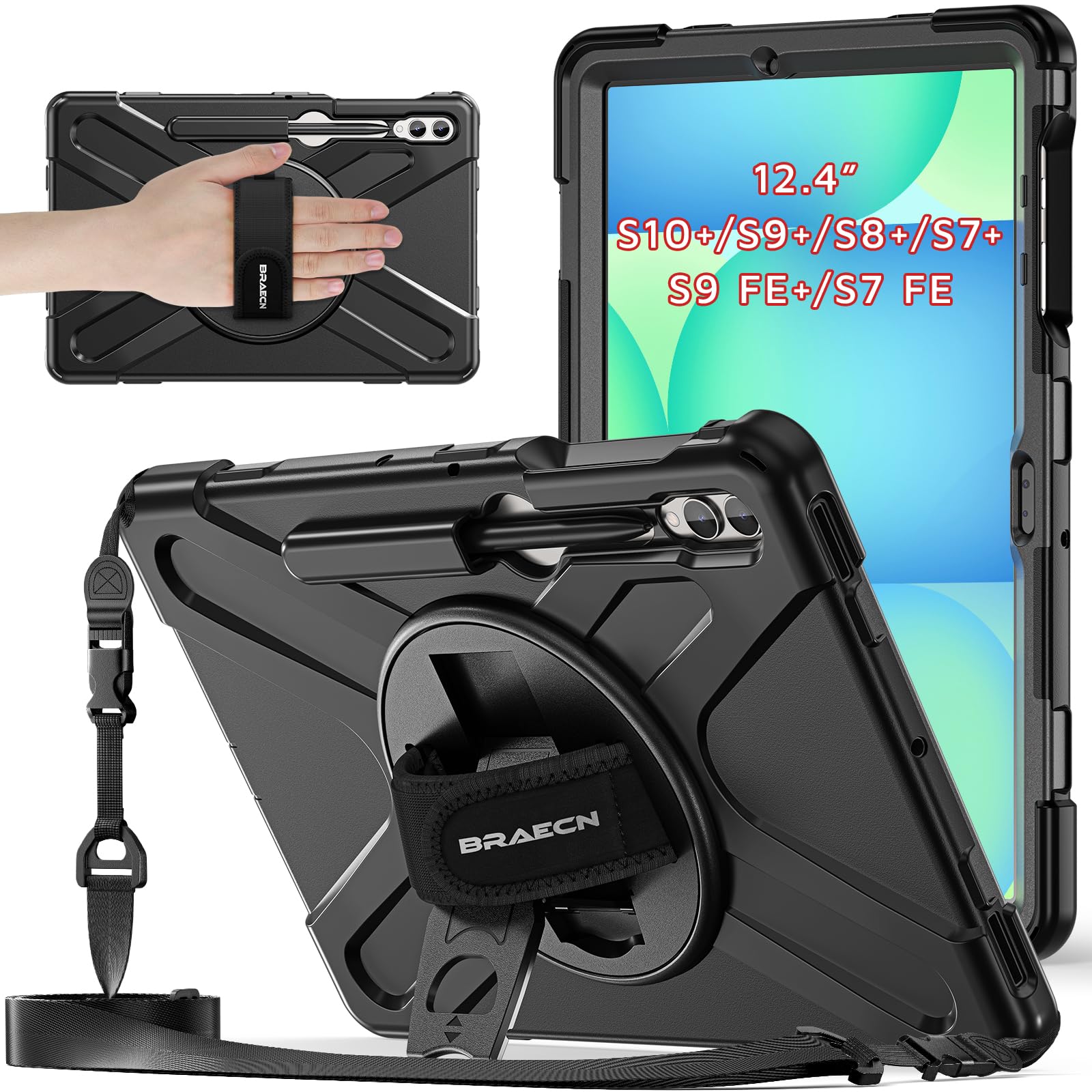 Photo 1 of BRAECNstock Samsung Galaxy Tab Case for 12.4" Models