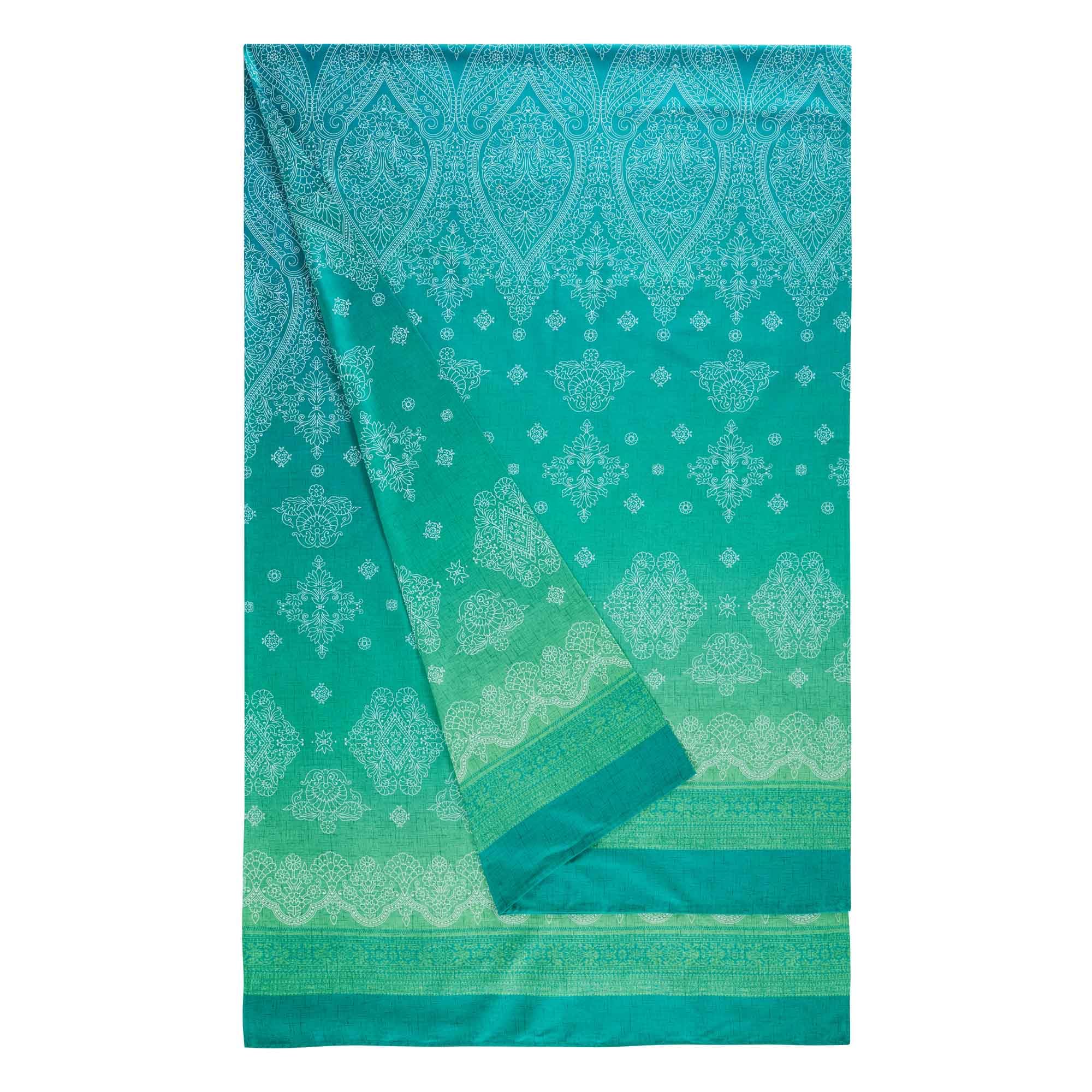 Granfoulard bassetti kerala green - funda de sof, mantel y pao multiusos 180x270 cm