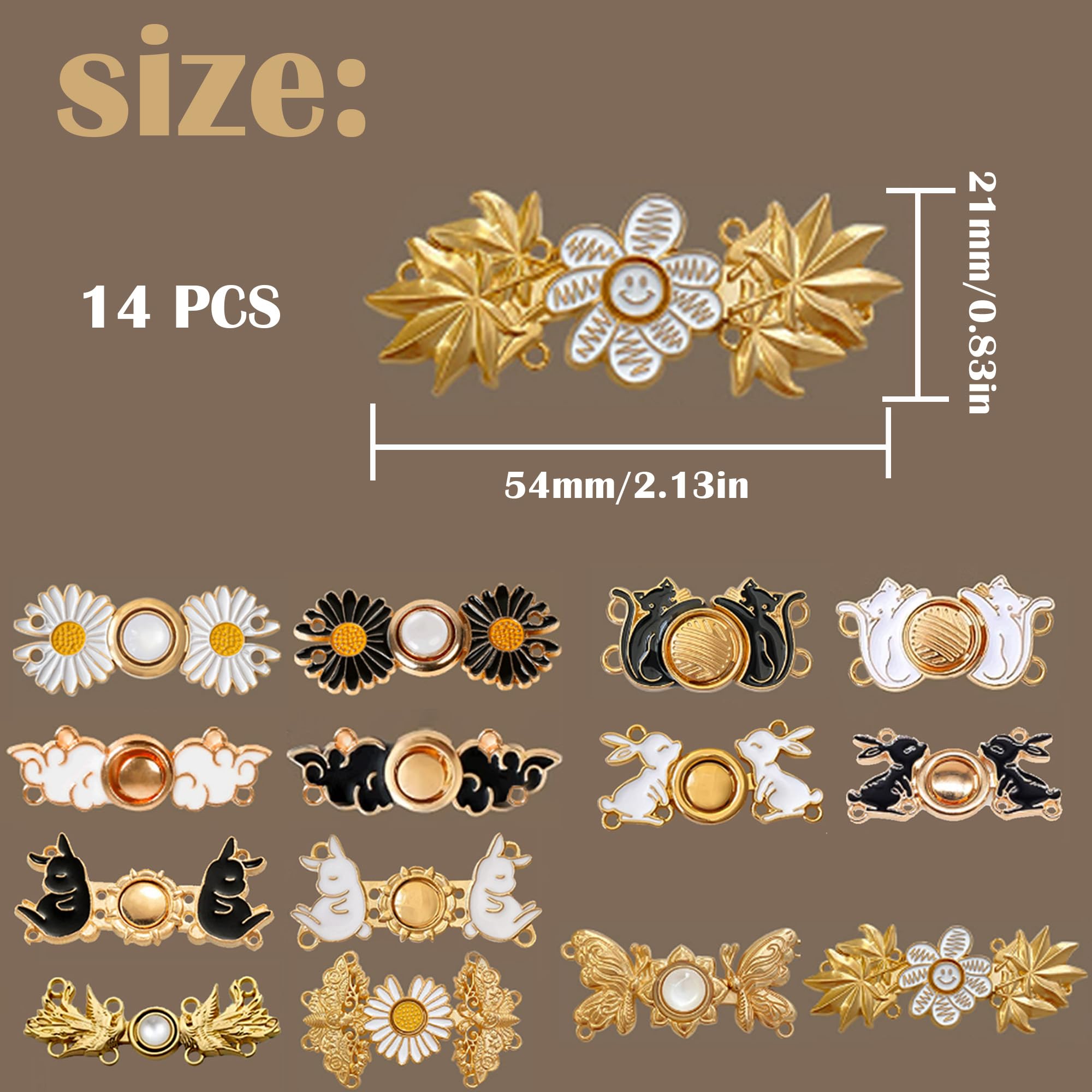 GIDWRIY 8 Pièces Attache Resserre Taille Pantalon,Bouton De Jean Clipsable Ajustable,Serre Taille Pantalon Sans Couture,Reducteur Tailles Jean,Pince Pantalons Trop Large,Bouton Pantalons A Clipser