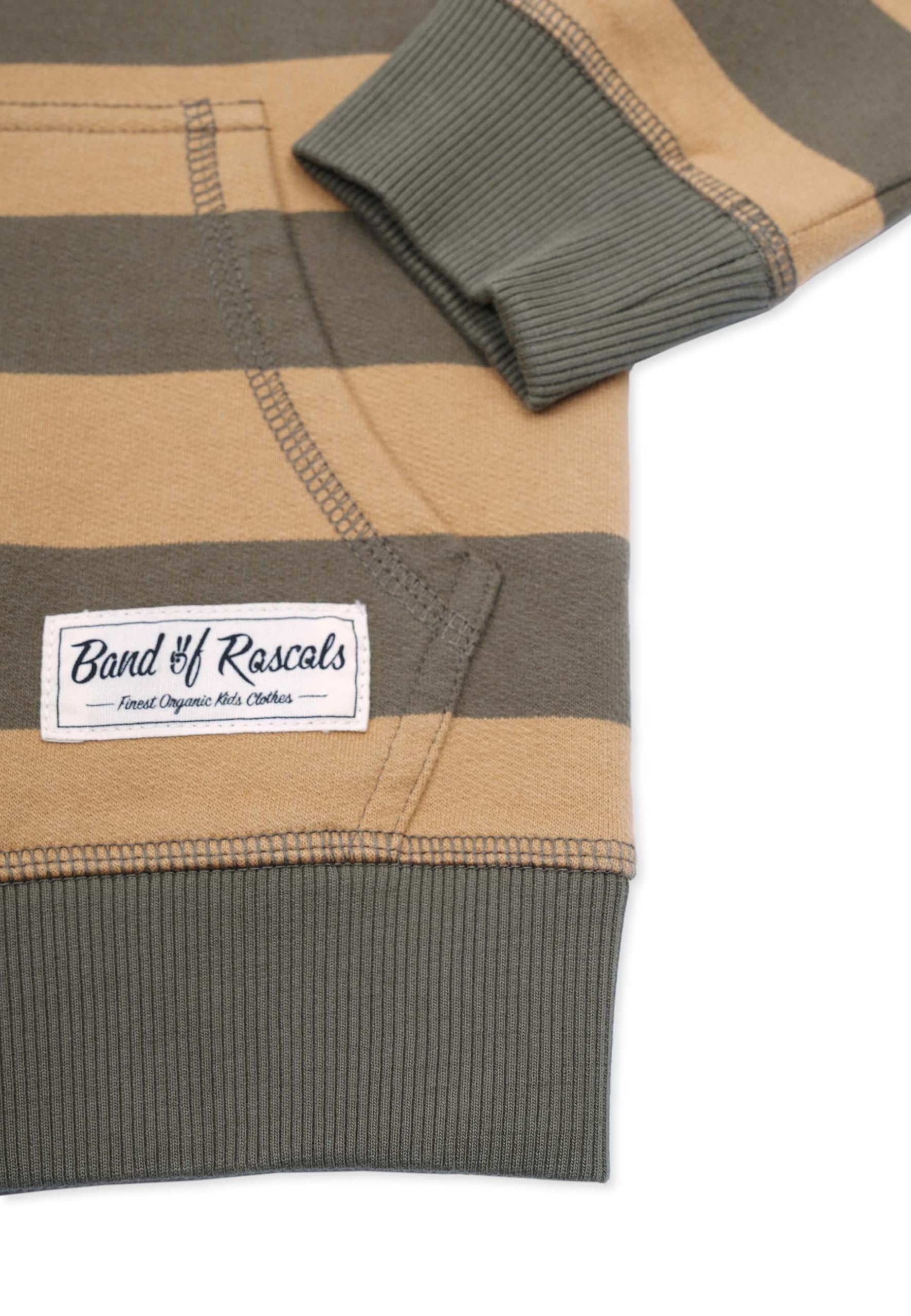 Band of Rascals Kinder Sweatjacke Striped Zip aus Bio-Baumwolle