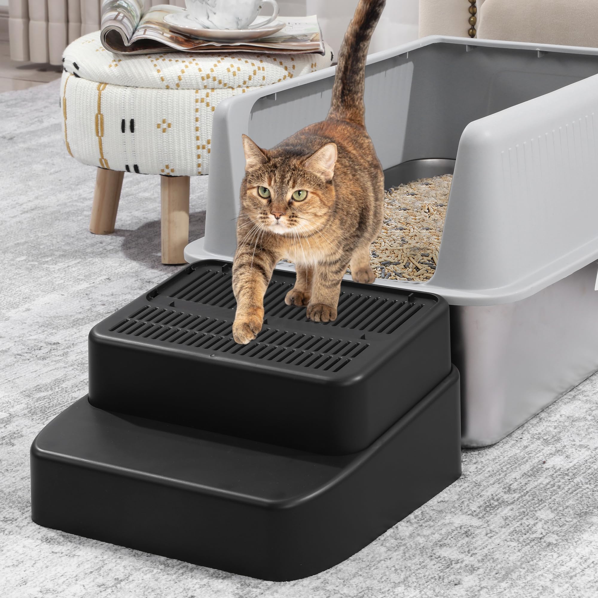 Litter Robot BALAPET Adjustable Cat Ramp For Litter Box Elevated