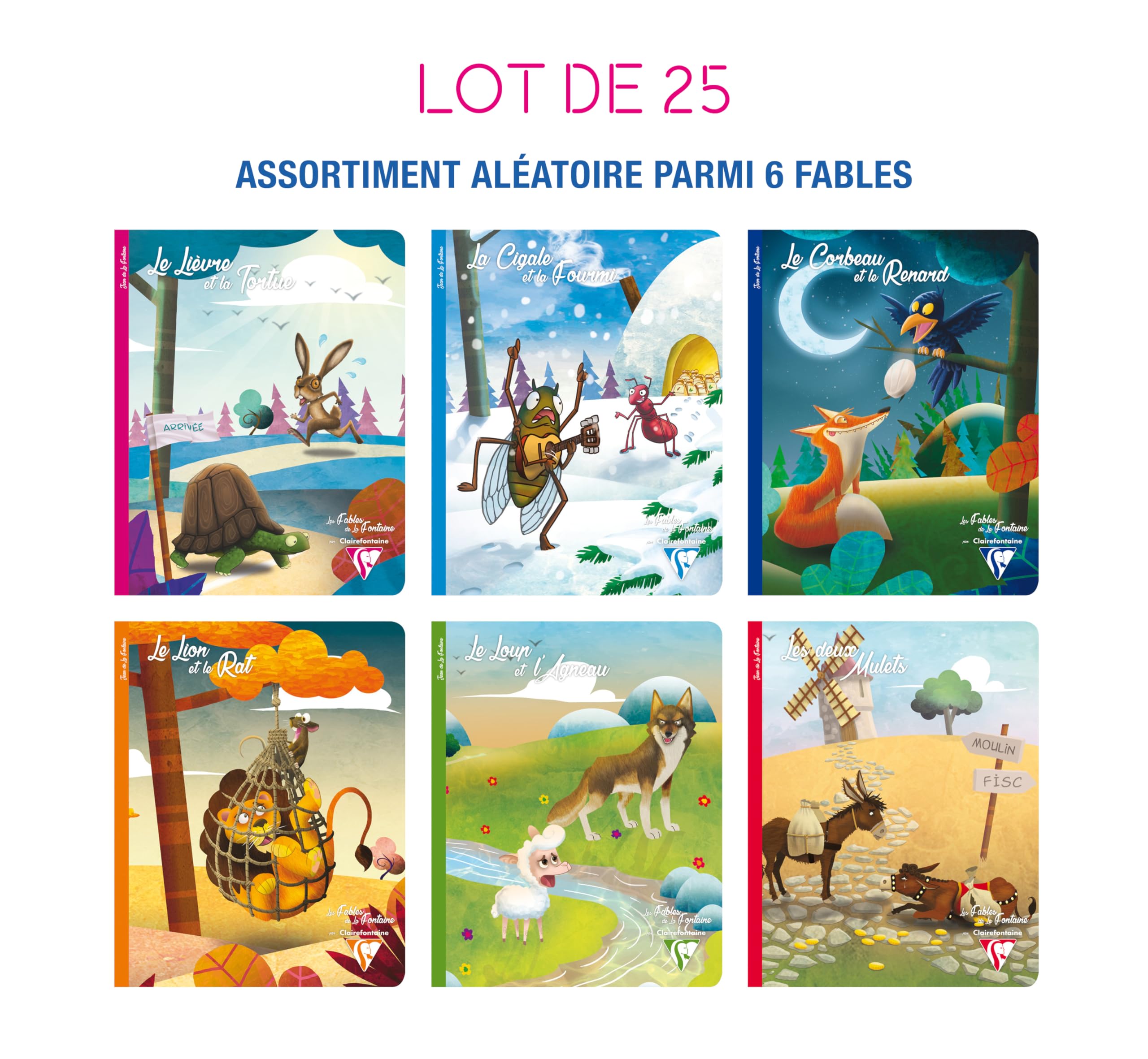 Clairefontaine 363751Cpack - Lot 10 Cahiers Mimesys Gris 17x22cm 48p GC
