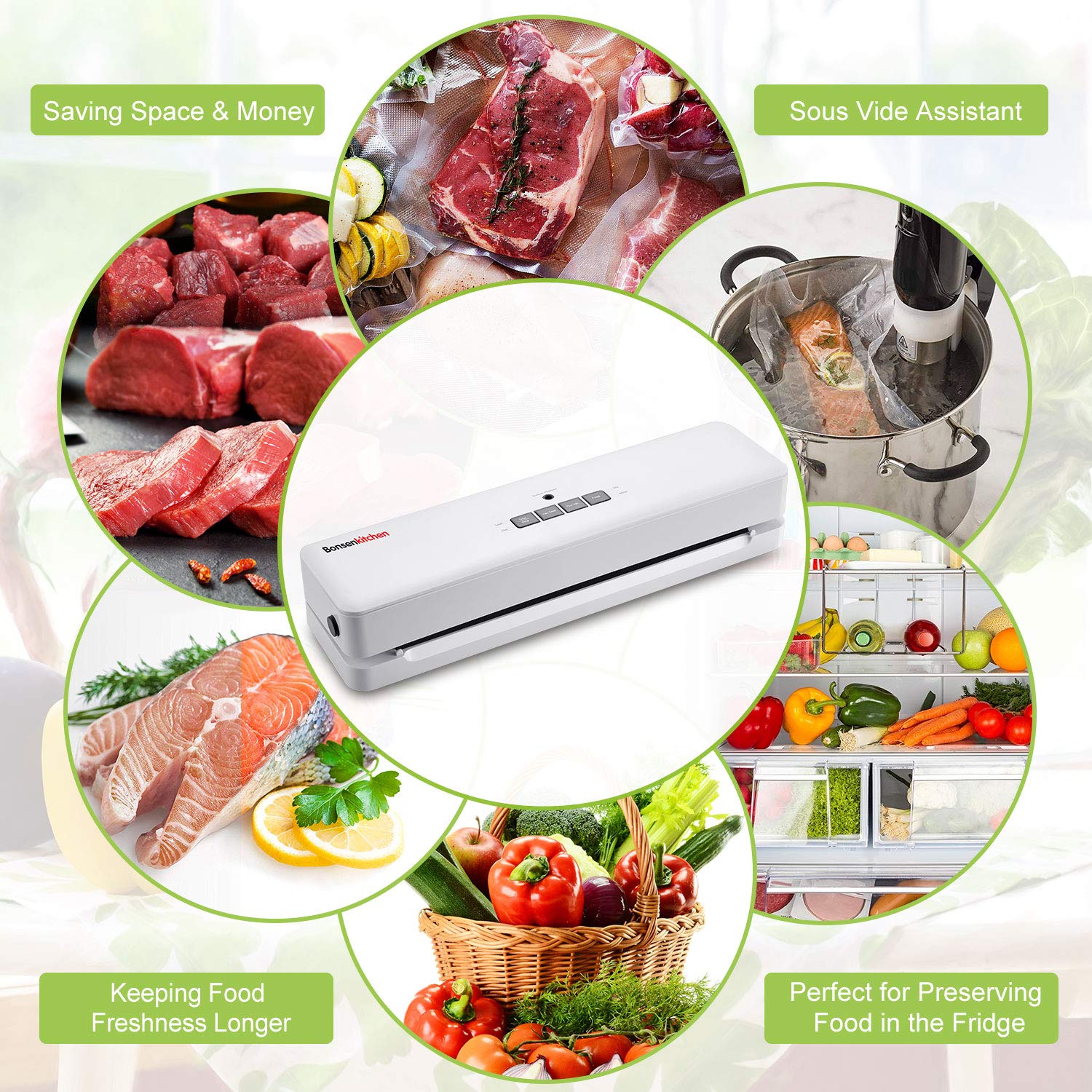 Bonsen Kitchen Vacuum Sealer VS3803 lagoagrio.gob.ec