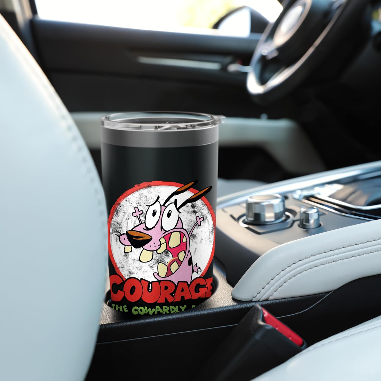 Courage the Cowardly Dog Vintage Courage Stainless Steel Insulated Tumbler - Image 6