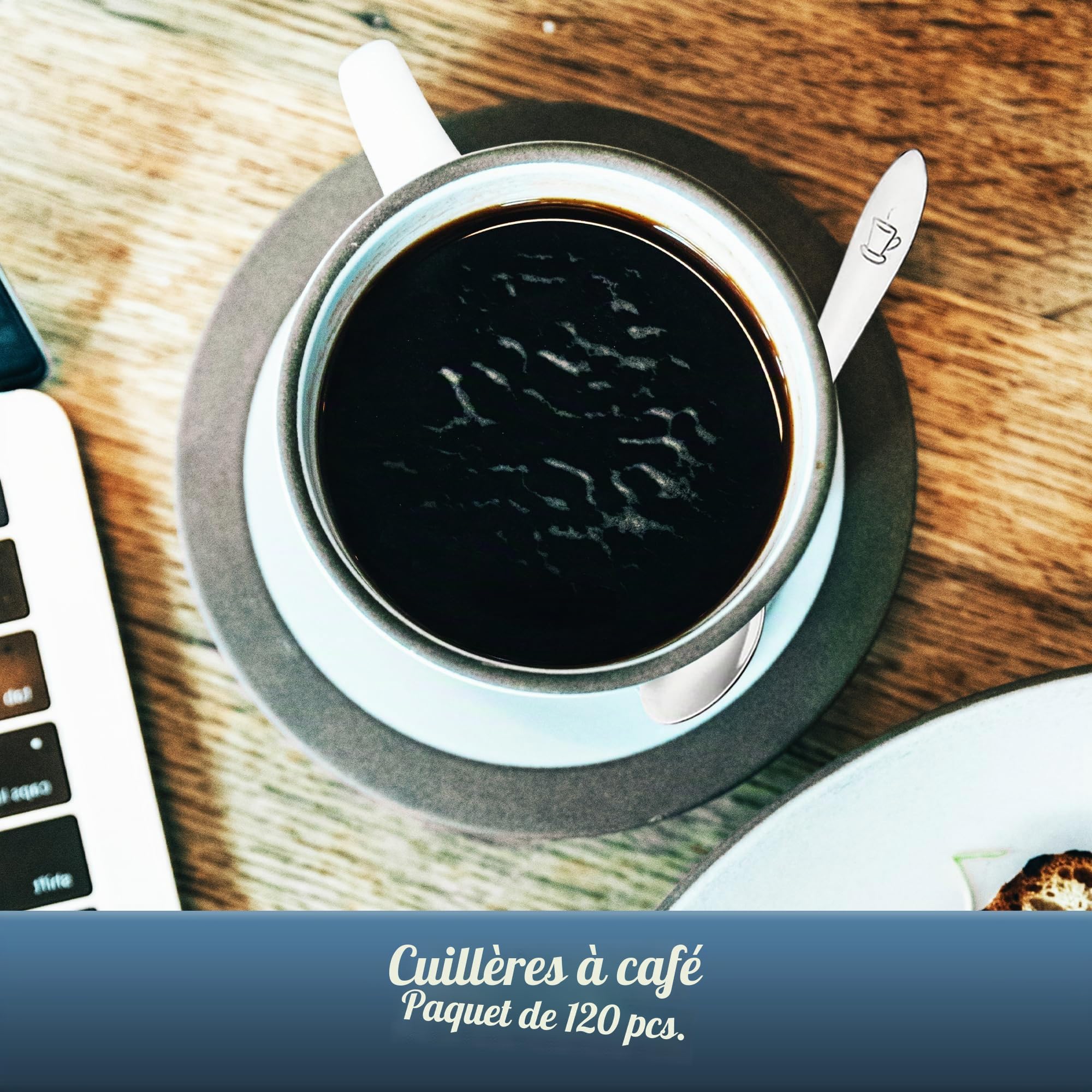 Cuillères à Café Acier Inox 120 Pièces 10 cm | Adapté Maison et Restaurants, Lave-Vaisselle, Petites Cuillères à Thé