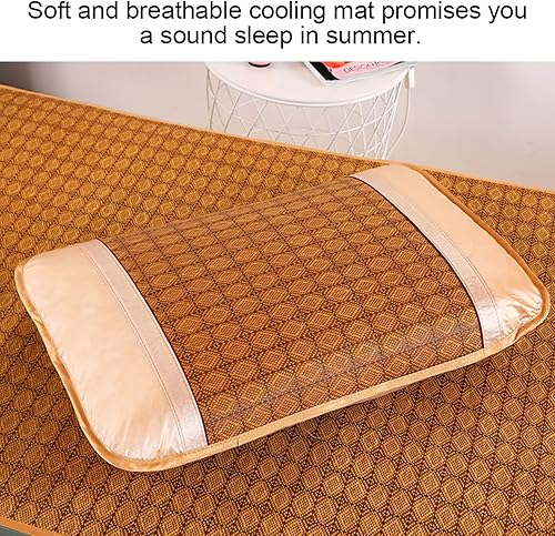 Miniatura 6 de Tapete para dormir de verano, 78 x 31 pulgadas, protector de colchón refrescante, plegable, para cama de verano, colchón fresco para dormir, colchón