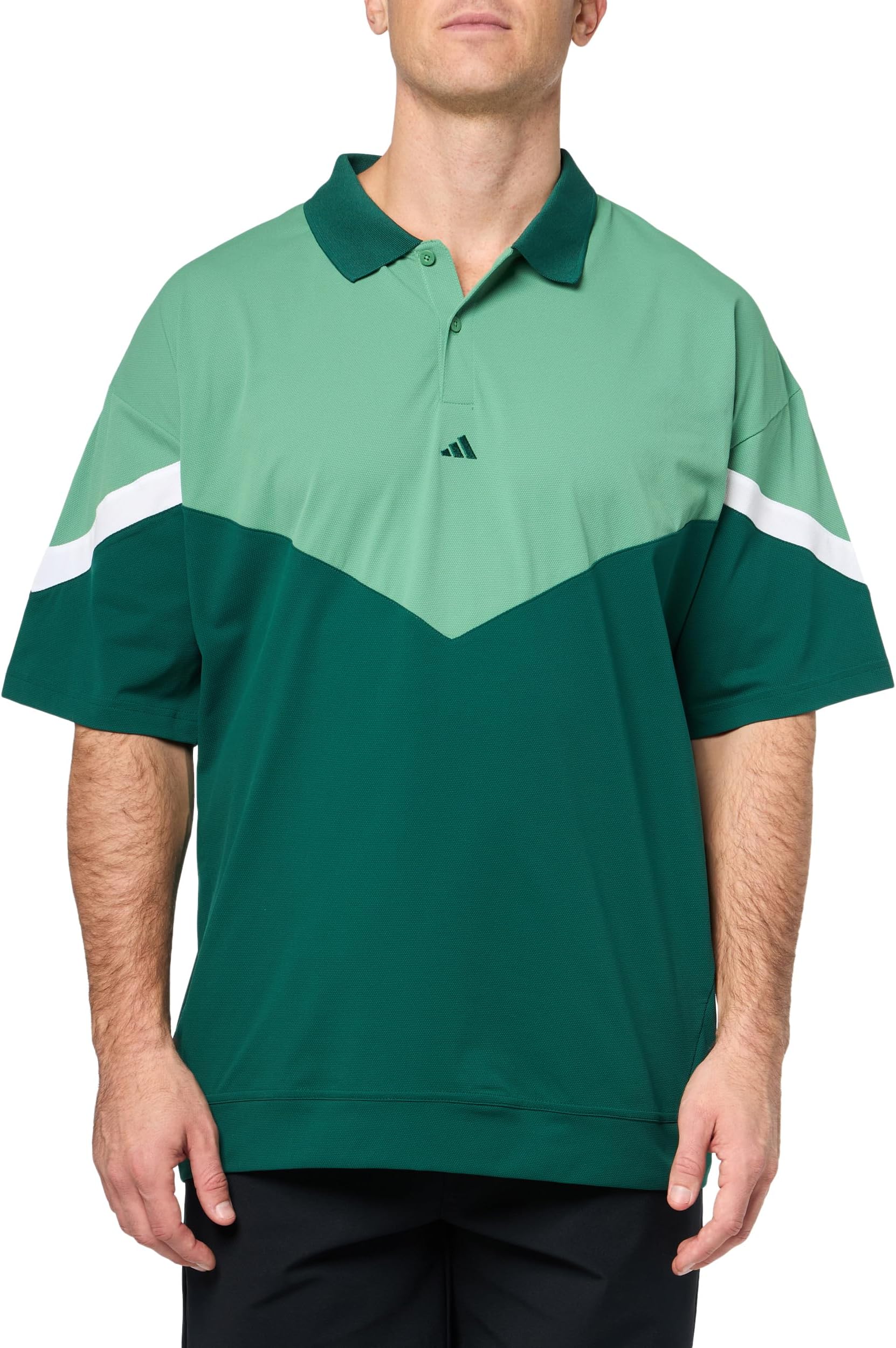 adidas golf primeknit polo shirt green