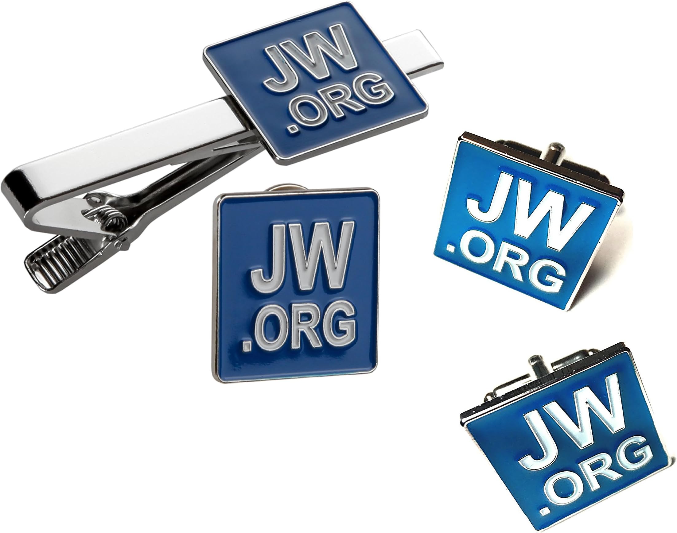 Jw.org Necktie Clip-Cufflinks and Lapel Pin Set+Gift Box