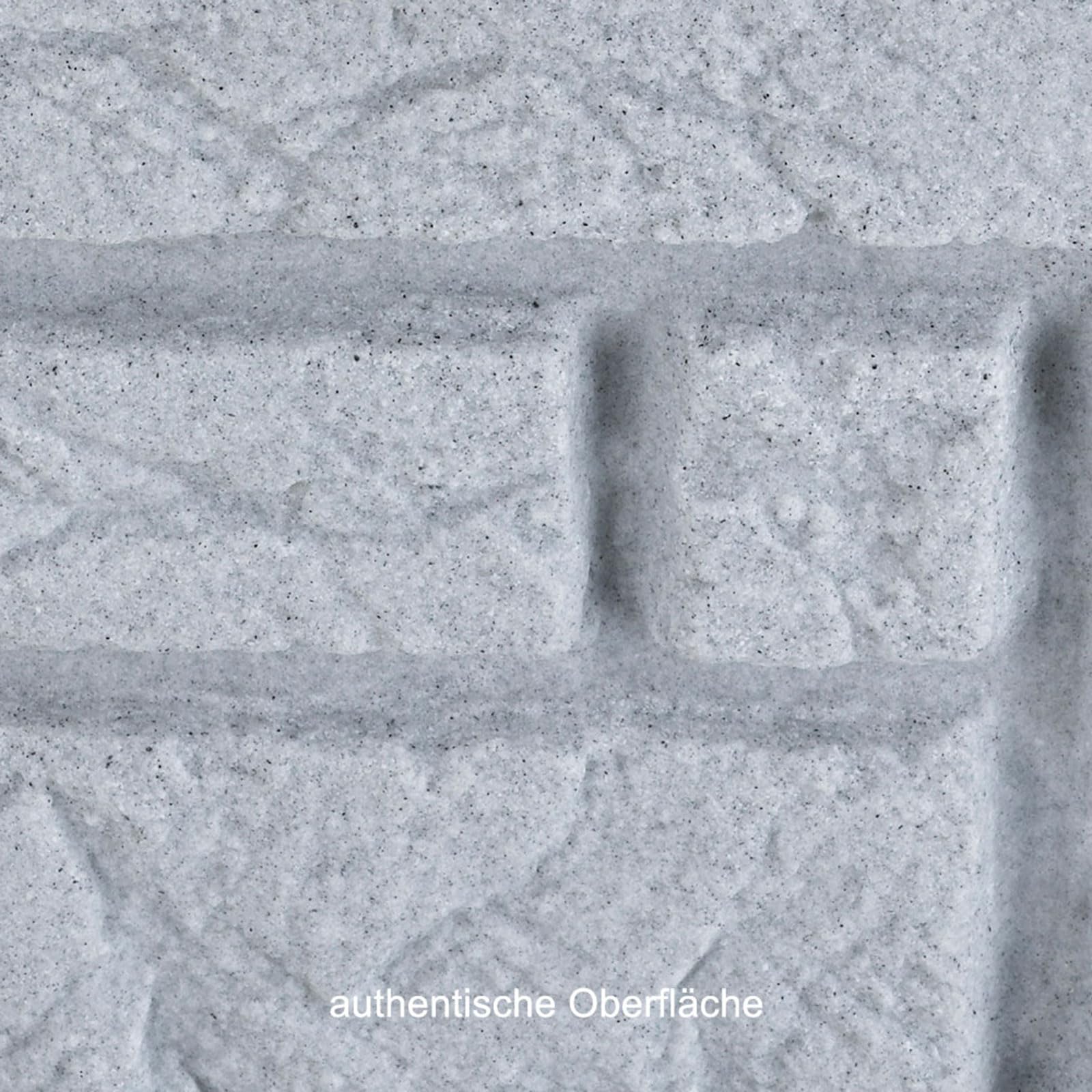 PROSPERPLAST Regentonne Regenwassertank Maurano 300 Liter Granit grau aus UV-,witterungsbeständigem Material. Regenfass BZW. Regenwassertonne mit kindersicherem Deckel,hochwertigen Messinganschlüssen