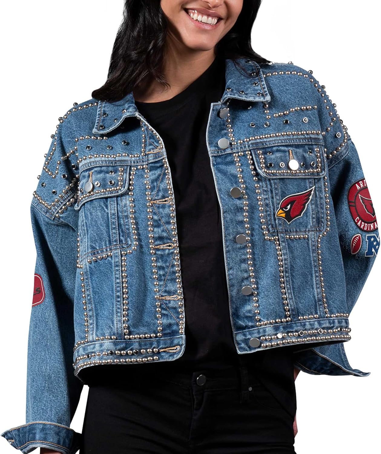 G-III Sports Women's NFL First Finish Medium Full-Button Jacket