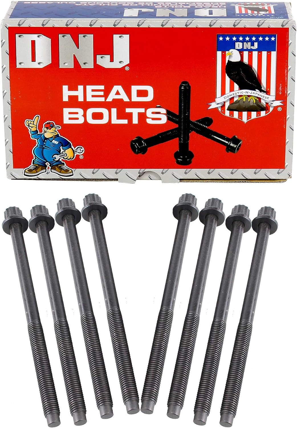 DNJ HBK246 Head Bolt Kit for 2006-2022 Acura, Honda Accord, Civic, CR-V 1.8L-2.4L L4 16V SOHC 1997cc